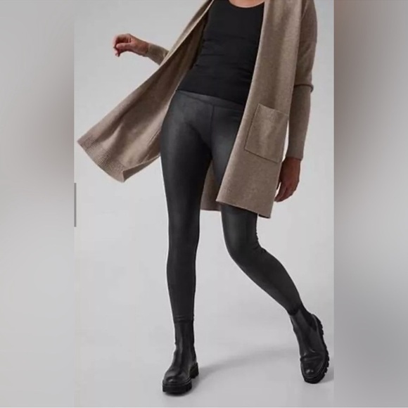 Athleta Delancey Gleam Tight Black Medium - Picture 2 of 7